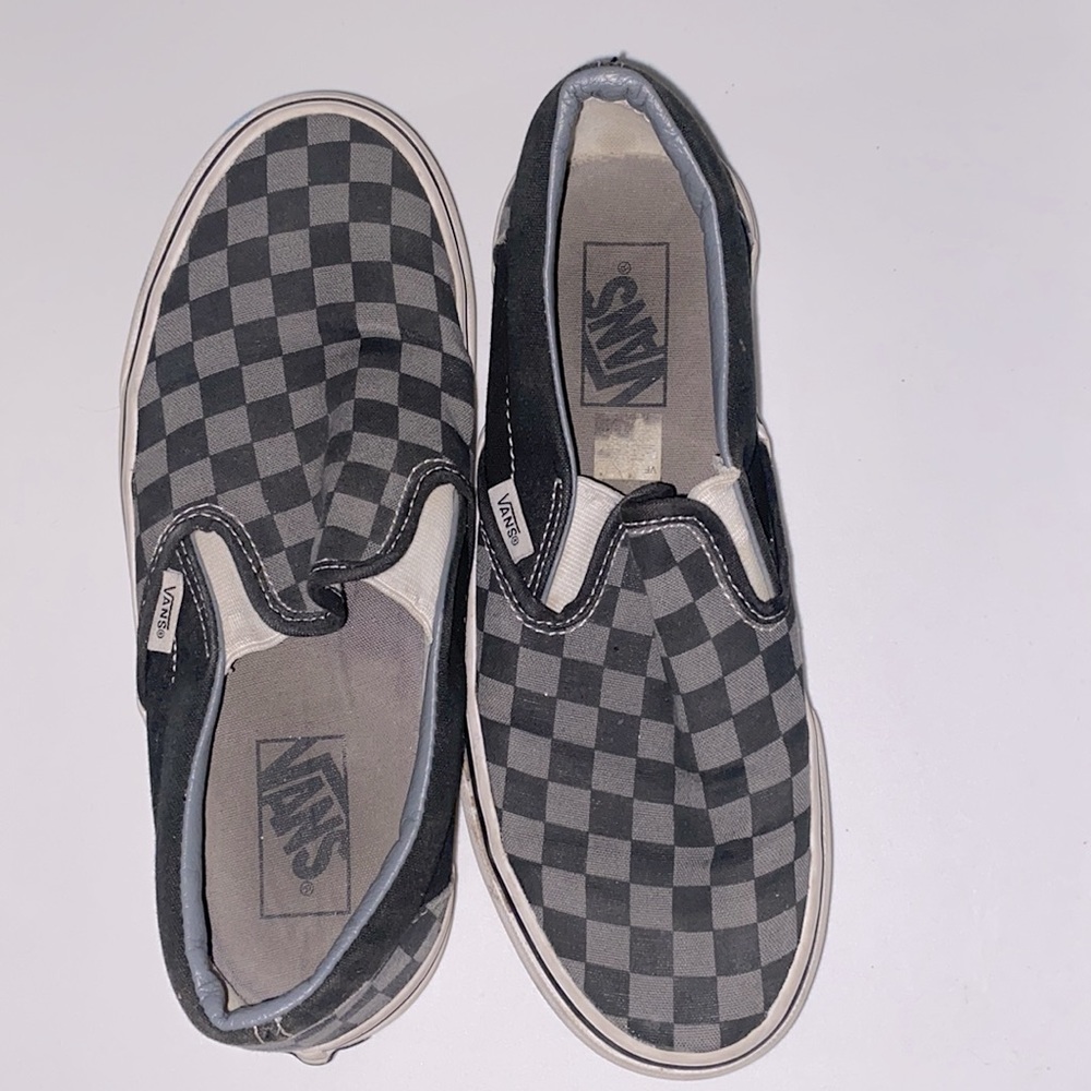 Black & Grey Checkered Vans